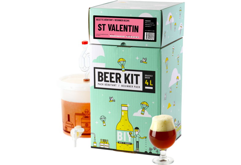 Thuisbrouwpakket - Bierbrouwpakket voor beginners - Valentijn Bier