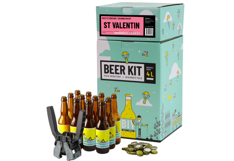 Thuisbrouwpakket - Bierbrouwpakket voor beginners compleet - Valentijn Bier