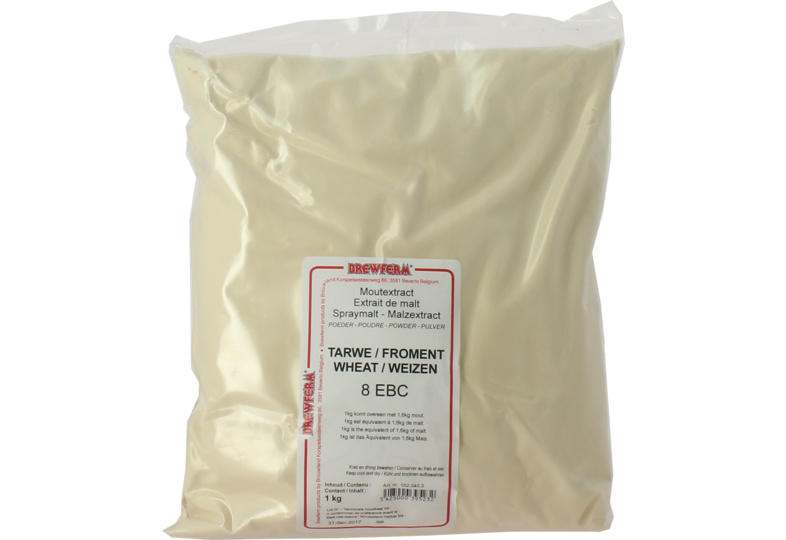 Extrait de malt - Extrait de malt poudre froment Brewferm 1kg 8 EBC