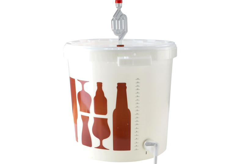 Fermentation de la bière - Seau de fermentation gradué 30L Saveur-Bière avec robinet