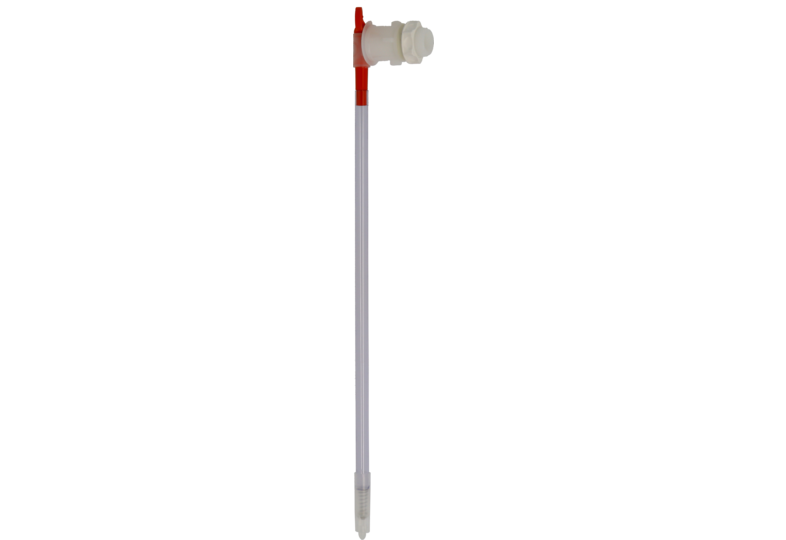 S'équiper pour brasser - Tige d'embouteillage avec connexion au robinet de votre seau, robinet PVC à contre-écrou fourni.