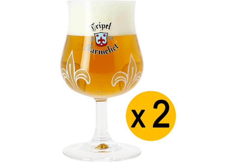 Verres à bière - Pack 2 Verres Tripel Karmeliet - 20 cl