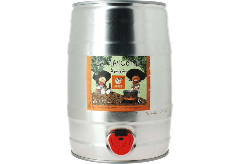 Fûts de bière - Fût 5L La Mascotte Ambrée