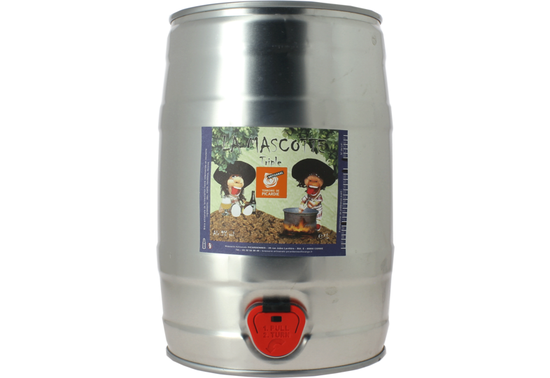 Fûts de bière - Fût 5L La Mascotte Triple