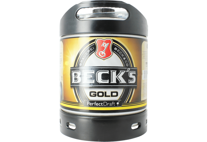 Fässer - Beck's Gold 6L Pils Perfect Draft Fass - Mehrweg