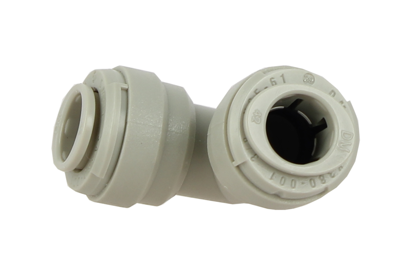 Tuyaux et raccords - Raccord rapide coudé union double femelle 12 mm