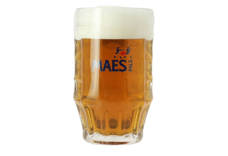 Maes 50cl stoneware mug beer tasting