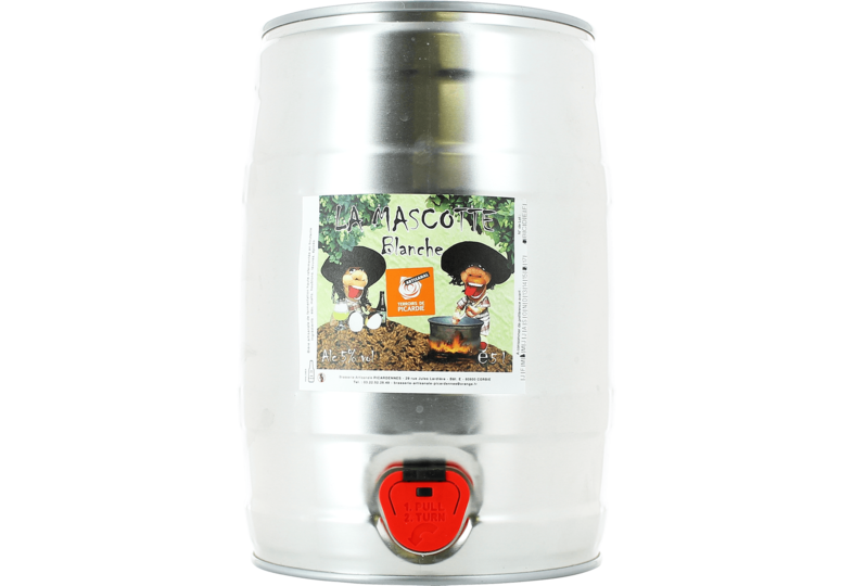 Fûts de bière - Fût 5L La Mascotte Blanche