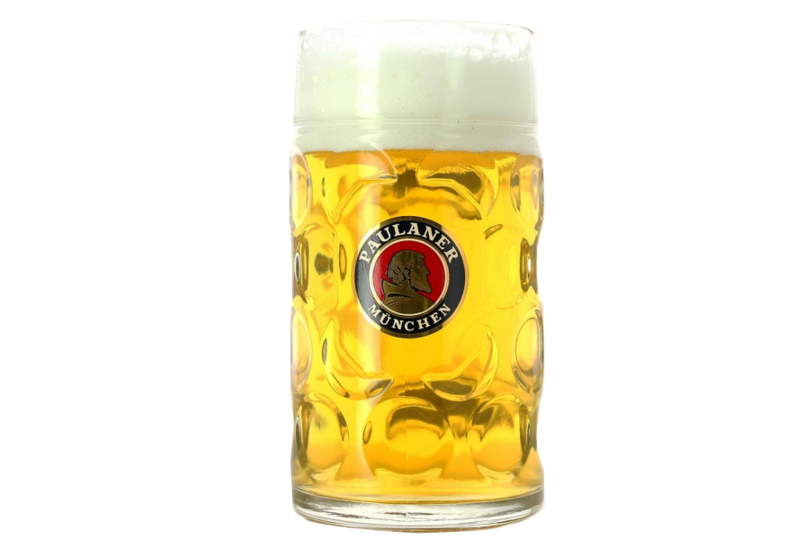 Beer glasses - Paulaner 1l stein beer mug