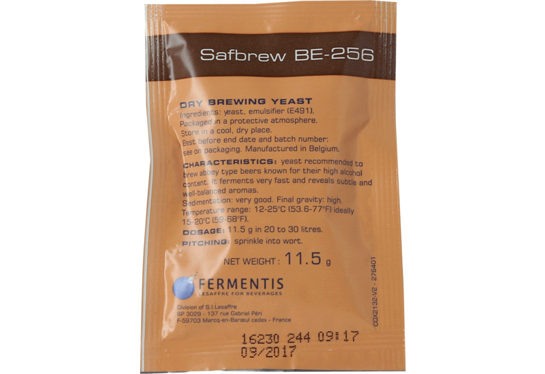 Levures pour fermentation - Levure sèche Safbrew BE 256 11g