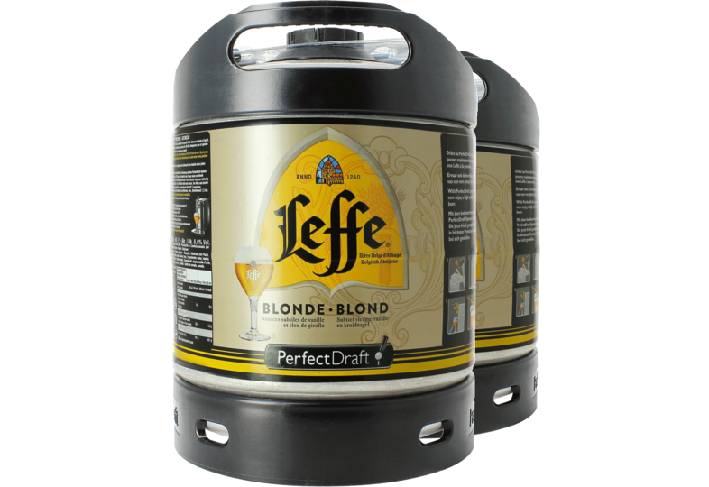Fûts de bière - Pack 2 fûts 6L Leffe blonde