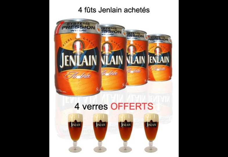 Bonnes affaires - Fûts - 4 fûts Jenlain - 4 verres offerts