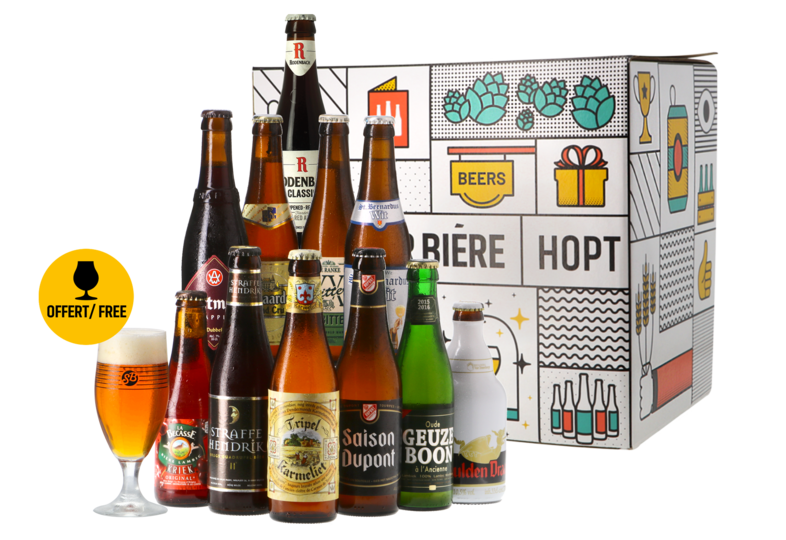 HOPT biergeschenken - Beste Belgische Bieren bierpakket -11x33cl