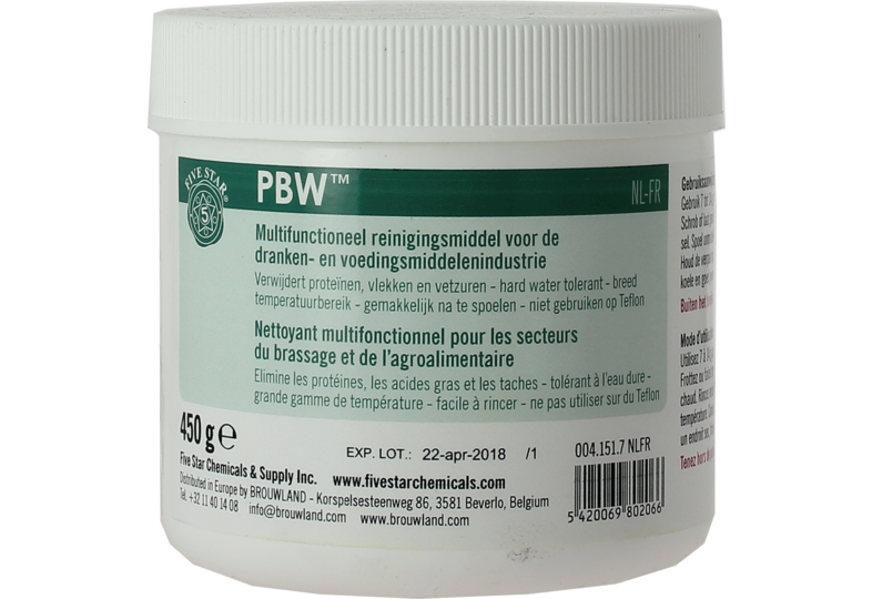 Produits de nettoyage - Nettoyant PBW Five Star 450g