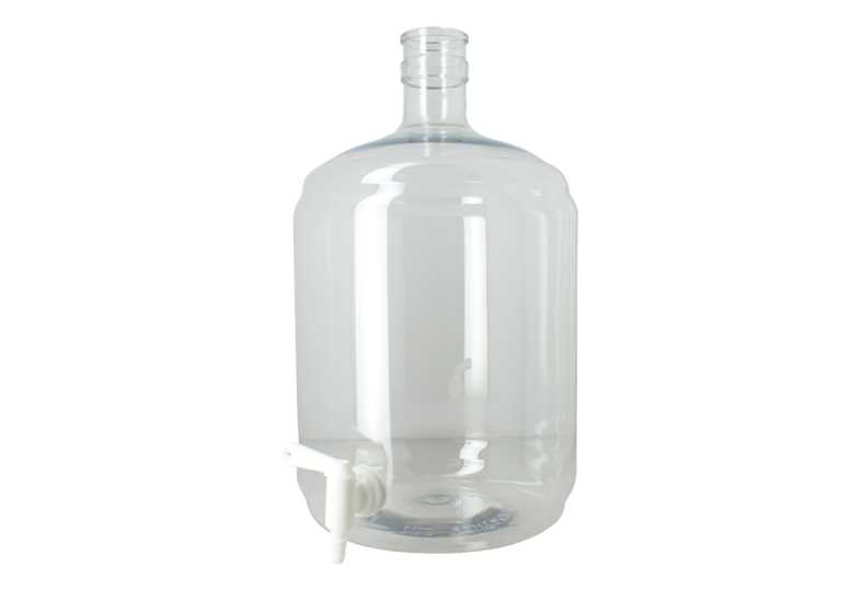 Dames-Jeannes - Dame-Jeanne 12L PET avec robinet 5/16 - 7/16