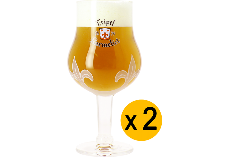 Verres à bière - Pack 2 Verres Tripel Karmeliet - 30 cl