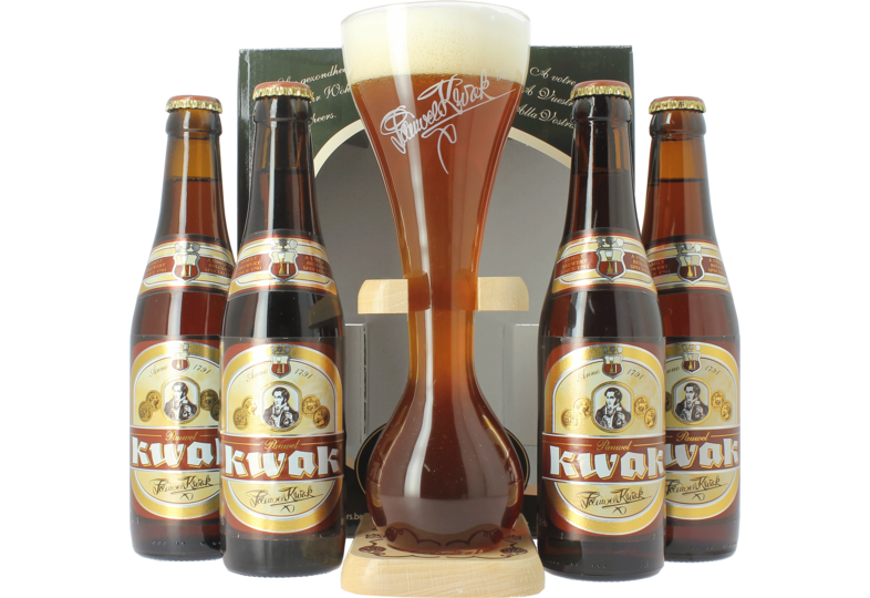 Coffrets cadeaux verre et bière - Coffret Kwak simple