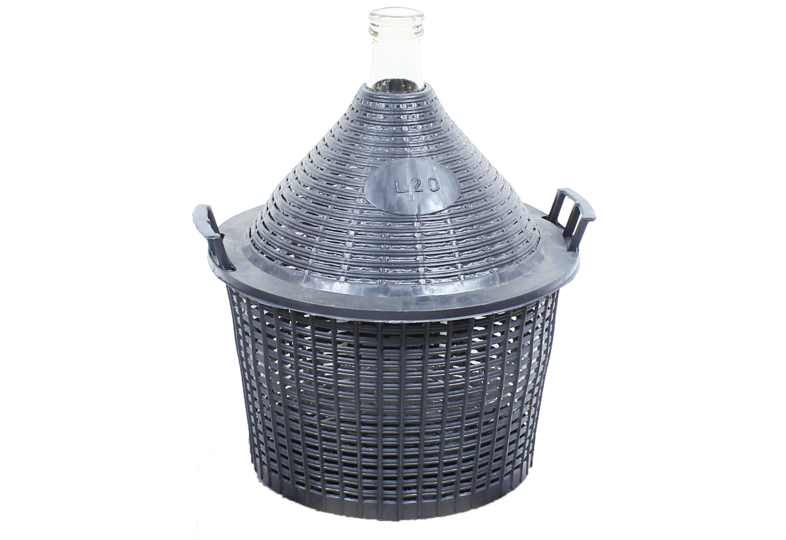 Dames-Jeannes - Dame-Jeanne 20L goulot normal avec panier