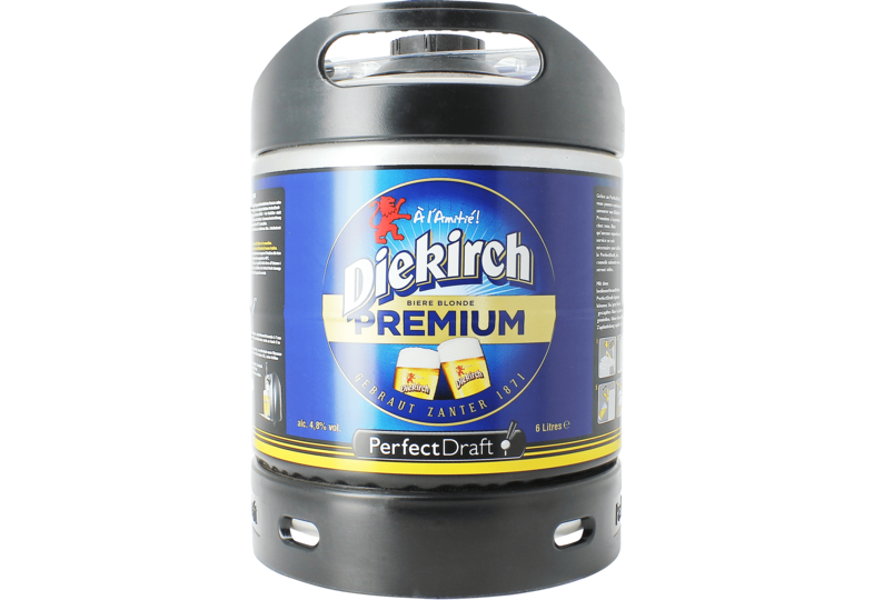 Fässer - Diekirch Premium 6L Pils Perfect Draft Fass - Mehrweg