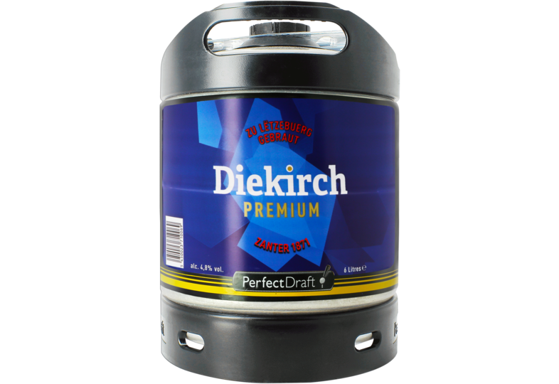 Fässer - Diekirch Premium 6L Pils Perfect Draft Fass - Mehrweg