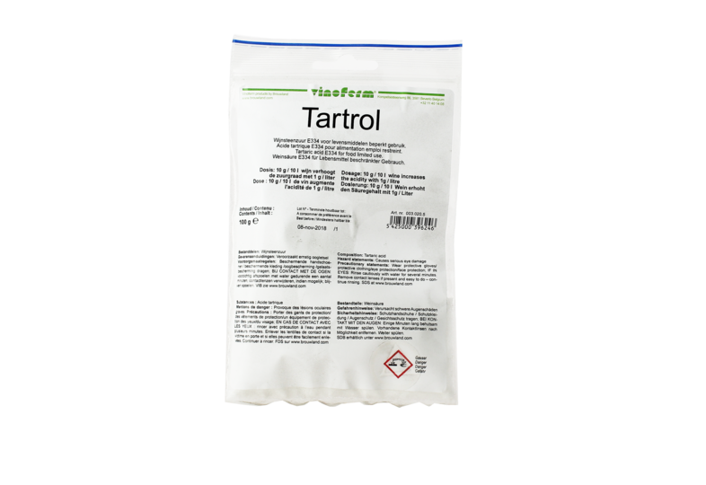 Additifs de brassage - Acide tartrique en poudre 100g