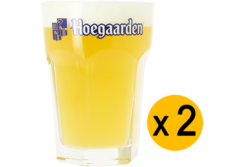 Bierglazen - 2 Hoegaarden-glases van 33 cl