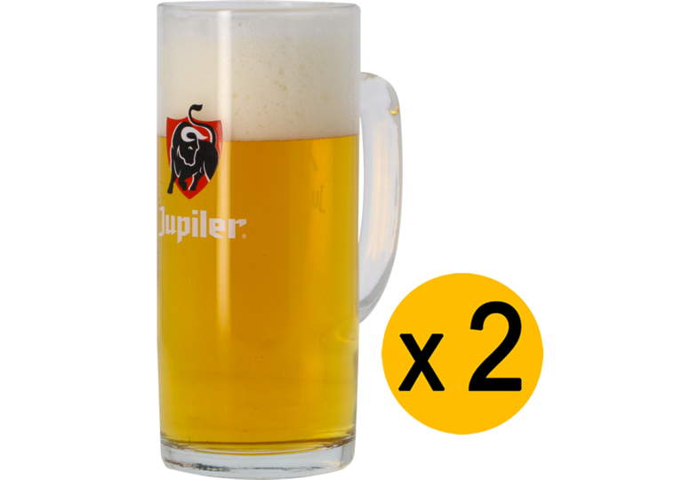 Beer glasses - 2 Jupiler Bock 50cl glasses