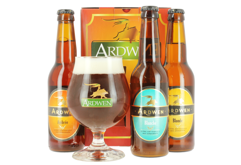 Coffrets cadeaux verre et bière - Coffret Ardwen (3 bières, 1 verre)