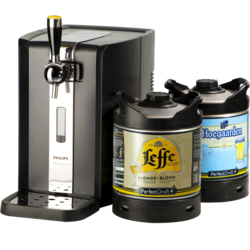 Spillatori di birra - Party Pack PerfectDraft - Spillatrice + 1 Fusto Leffe & 1 Fusto Hoegaarden