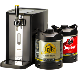 Thuistap - Party Pack PerfectDraft - Bierpumpe + 1 Leffe Tapvaatje + 1 Jupiler Tapvaatje